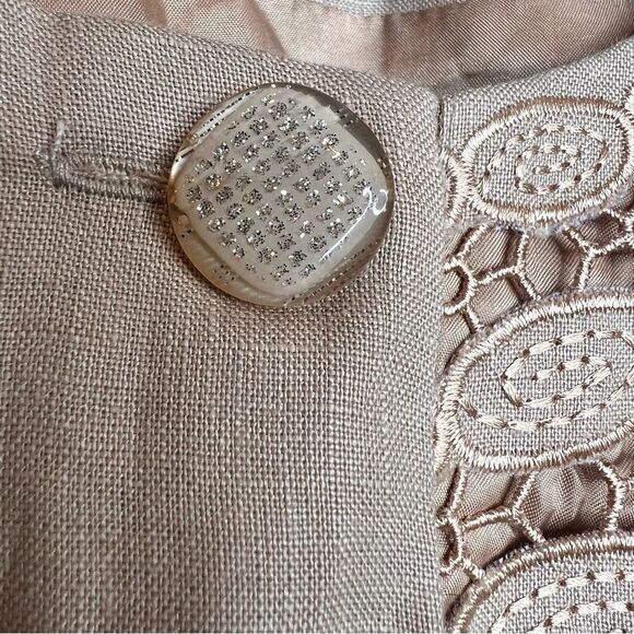 JSong collection linen embroidered new with tags high low - Picture 5 of 14